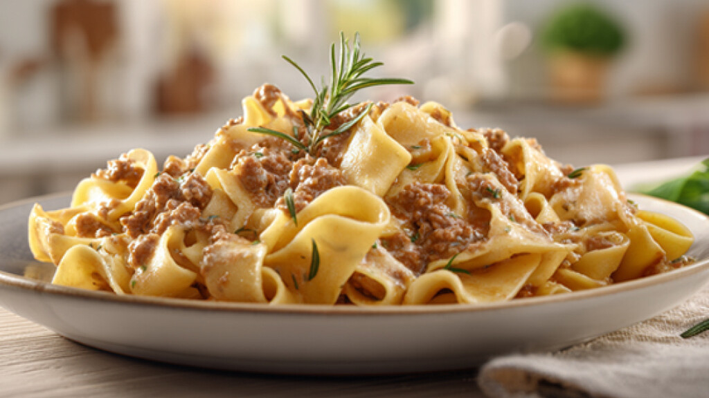 Pappardelle al ragù bianco di carne macinata mista - pappardelle-carne-macinato-ragu-bianco-2